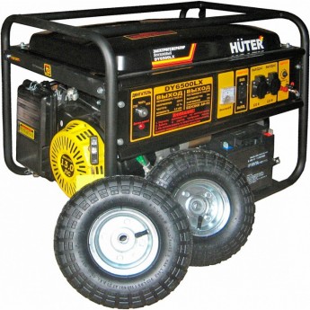 Портативный бензогенератор HUTER DY6500LX с колесами